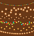 lightlight christmas festive decoration vector image