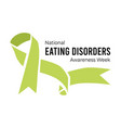 national eating disorders awareness week vector image vector image