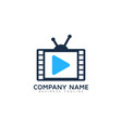 tv video logo icon design vector image vector image