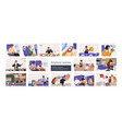 passengers travel by air people crew in airplane vector image