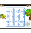 maze activity task cartoon vector image vector image