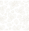 mistletoe seamless pattern for christmas theme vector image