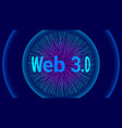 web 30 technology concept design vector image vector image