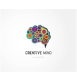 creative digital abstract colorful icon of human vector image