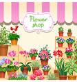 flower shop vector image vector image
