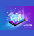 isometric digital concept vector image