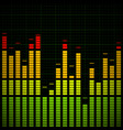 music equaliser - frequency graph vector image