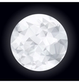 abstract polygonal moon vector image