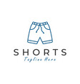 underpants outline logo vector image