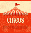 circus advertisement vintage poster background vector image