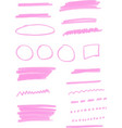 set of colorful highlight elements vector image vector image