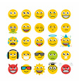 set of emoticons vector image vector image
