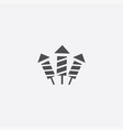 simple fireworks icon vector image