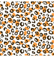 animal leopard skin texture print pattern vector image vector image