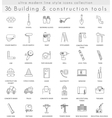 building construction ultra modern outline vector image