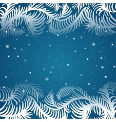 frame of frosty pattern vector image
