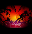 hello summer beach party flyer disco party vector image
