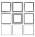 set square frames with oriental ornament vector image