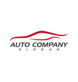 auto car logo template vector image