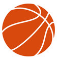 basketball ball icon team sport league symbol vector image