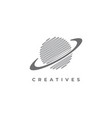 creative planet logo design inspiration vector image vector image