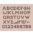 hand drawin alphabet handwritting abc font vector image