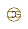 letter cdg branding logo vector image