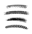 tire tracks elements vector image