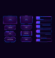 game panel streaming overlay interface elements vector image vector image