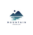 mountain logo design vector image vector image