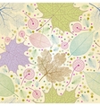 seamless autumn leaves pattern vector image
