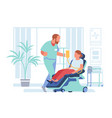 woman with cancer patient undergoing chemotherapy vector image vector image
