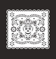 papel picado garland mexican fiesta decoration vector image