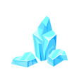 block of arctic berg cartoon frozen glacial ice vector image
