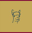 head camel abstract logo vector image vector image