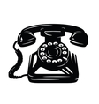 telephone icon vector image vector image