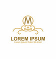 victorian style logo vector image