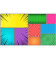 comic book page bright composition vector image