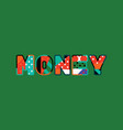 money concept word art vector image vector image