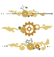 victorian steampunk elements vector image