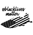 black lives matter or i cant breathe text on usa vector image