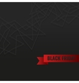 black friday banner vector image vector image