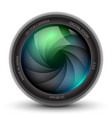 camera shutter photo focus isolated design lens vector image