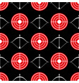 archery seamless pattern - texture red vector image vector image