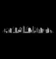 city silhouette icon with windows vector image