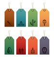 mexican labels vector image