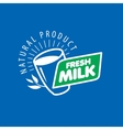 milk logo vector image