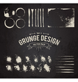 dirty grunge elements set vector image vector image