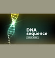 dna structure science background vector image