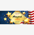 memorial day sale promotion advertising horizontal vector image vector image